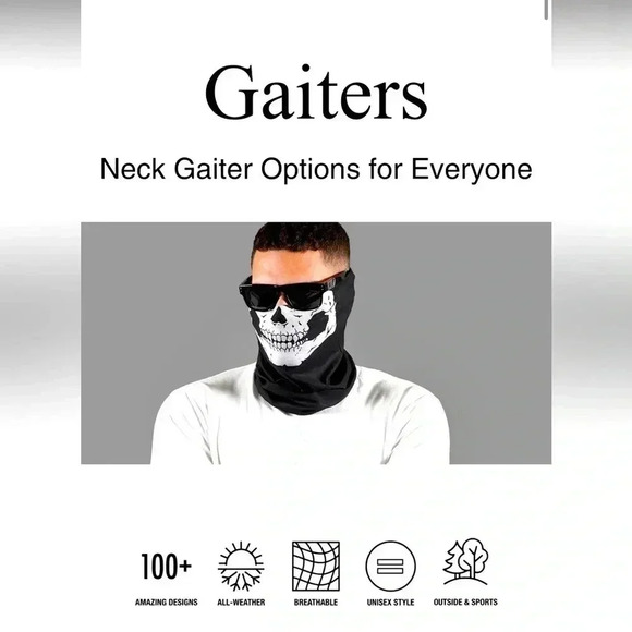 Sleefs neck gaitors - a collection of 7 in a variety of designs. - Picture 3 of 8